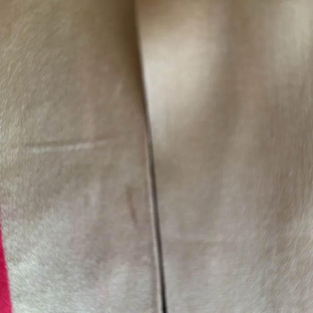 Vintage 50s/60s gold & tomato‎ red satin neck scarf